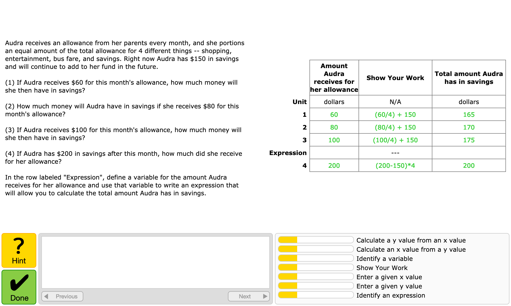7.04 Problem Solving and Linear Equations II 7.04 Problem Solving and Linear Equations II