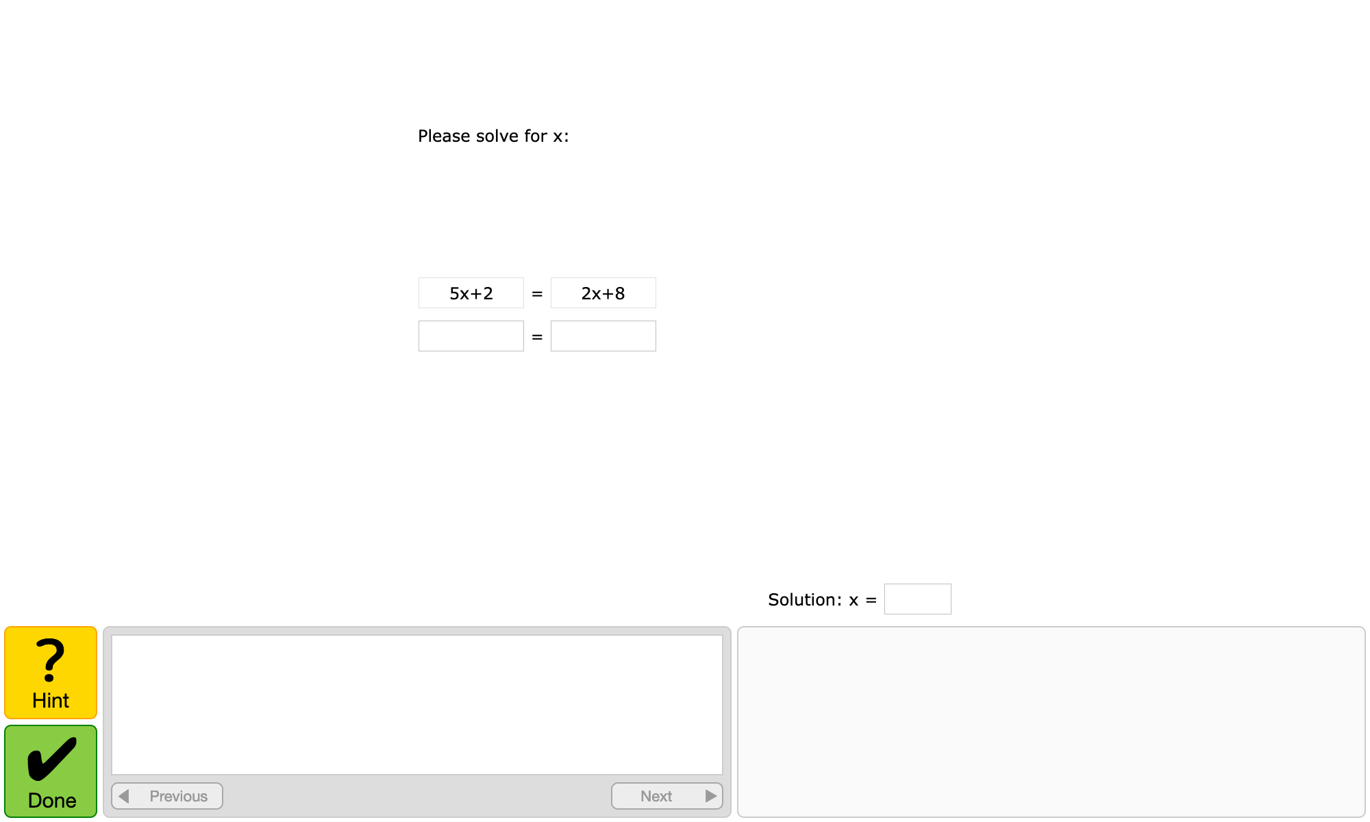 7.53 Solving Multi-Step Linear Equations containing Variables and Constants on both sides 7.53 Solving Multi-Step Linear Equations containing Variables and Constants on both sides